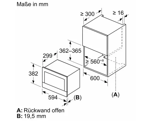 Встраиваемая микроволновая печь Bosch BFR9221B1 черный