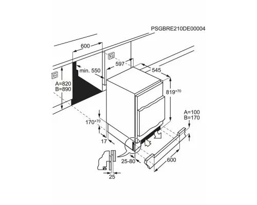 Встраиваемый холодильник Electrolux LFB3AE82R