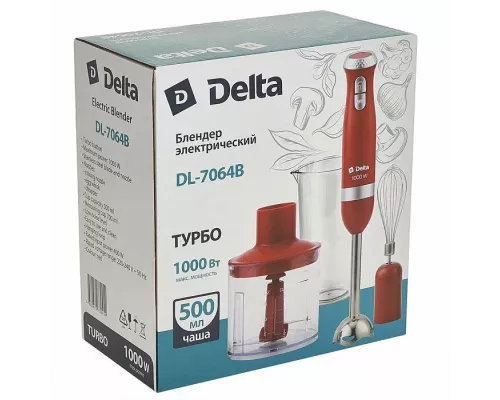 Блендер DELTA DL-7064B красный