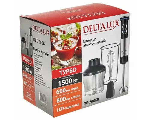 Блендер DELTA LUX DE-7006B черный