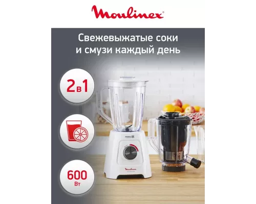 Блендер Moulinex LM42Q110 белый