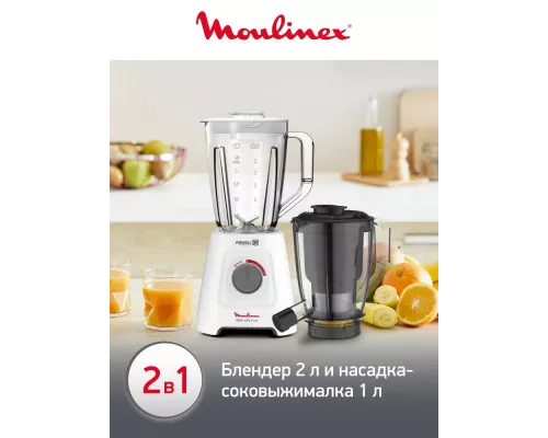 Блендер Moulinex LM42Q110 белый