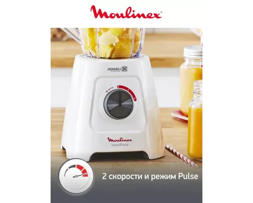 Блендер Moulinex LM42Q110 белый