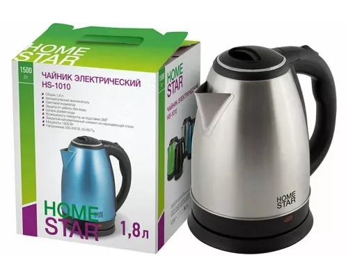 Чайник Homestar HS-1010 стальной черный