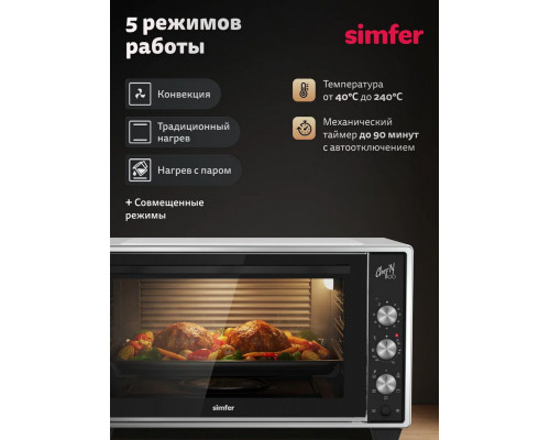 Мини-печь SIMFER M50W25 белый