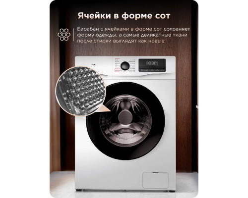 Стиральная машина TCL W-SF606W белый/черный