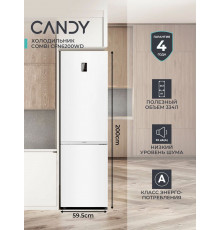 Холодильник CANDY CFN6200WD белый