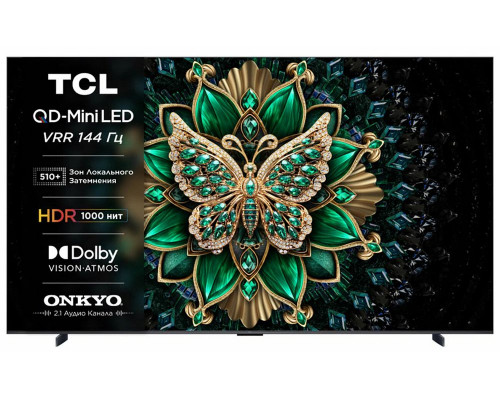 Телевизор TCL 98C6K черный