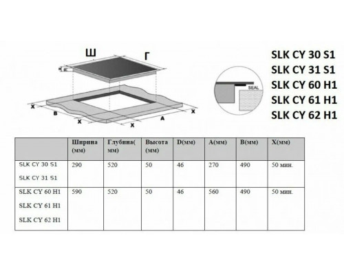Варочная поверхность Schaub Lorenz SLK CY 62 H1 черный