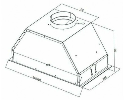 Встраиваемая вытяжка Kuppersberg INTRO 70 X