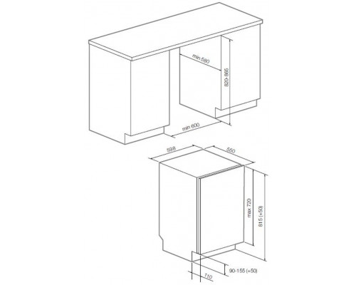 Встраиваемая посудомоечная машина Graude VG 60.1