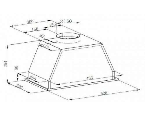 Встраиваемая вытяжка Graude LB 52.0 S