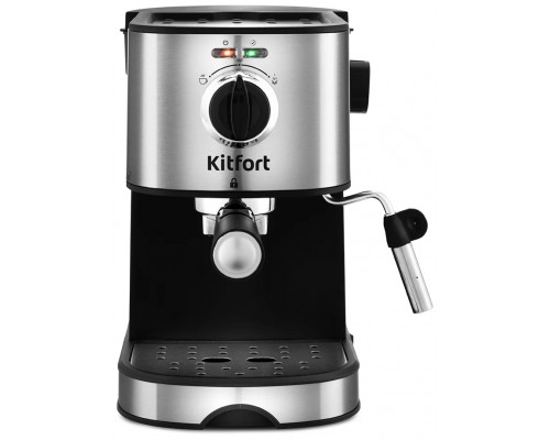 Кофеварка Kitfort KT-753 черный/нержавеющая сталь