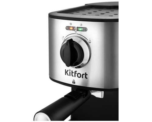 Кофеварка Kitfort KT-753 черный/нержавеющая сталь
