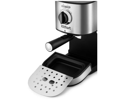 Кофеварка Kitfort KT-753 черный/нержавеющая сталь