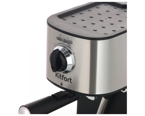 Кофеварка Kitfort KT-753 черный/нержавеющая сталь