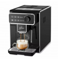 Кофемашина Kitfort КТ-7256 черный/нержавеющая сталь