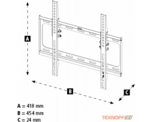 Кронштейн Hama H-118069 черный