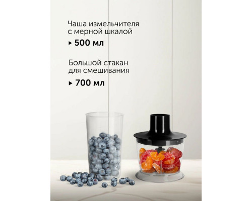 Блендер Red Solution RHB-2987 черный/стальной