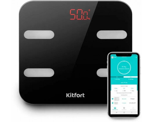 Весы напольные Kitfort KT-806 черный