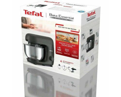 Кухонный комбайн Tefal Bake QB161H38 черный/серебристый
