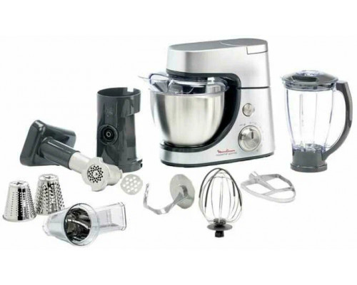 Кухонный комбайн Moulinex QA51AD10 серебристый/черный