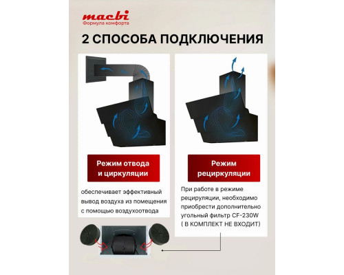 Вытяжка MACBI MTG60TL WHITE