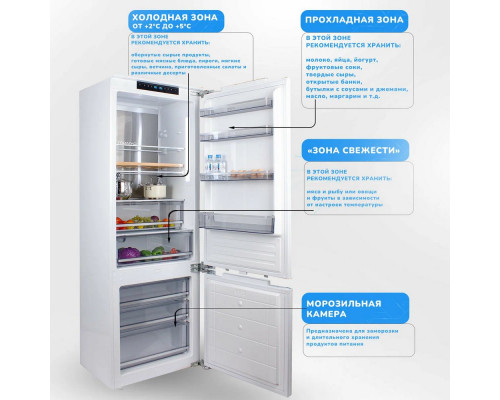 Встраиваемый холодильник MANYA BR191NZ7