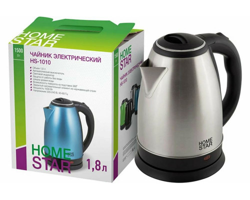 Чайник Homestar HS-1010 стальной черный