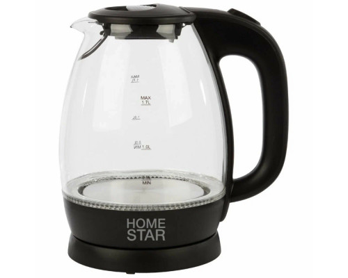 Чайник Homestar HS-1012 черный стекло