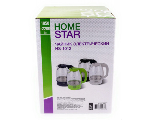 Чайник Homestar HS-1012 черный стекло