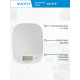 Кухонные весы Maxvi KS101P белый