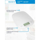 Кухонные весы Maxvi KS101P белый