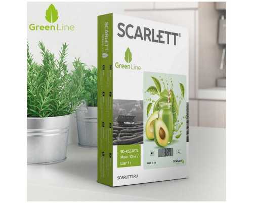 Кухонные весы Scarlett SC-KS57P74 Green Line