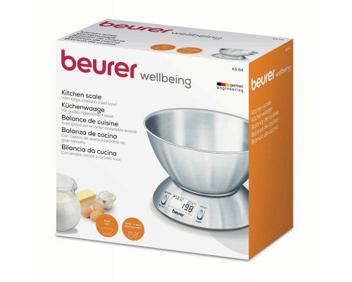 Кухонные весы Beurer KS54 серебристый