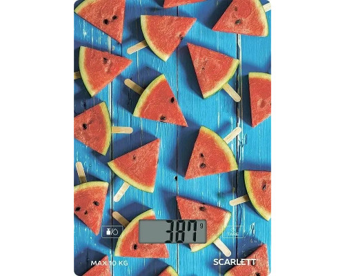 Кухонные весы Scarlett SC-KS57P78 красный/арбуз