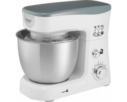 Миксер Delta LUX DE-7900Р белый с серым