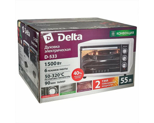 Мини-печь DELTA D-533 белая