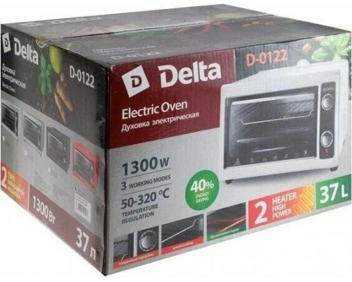 Мини-печь Delta D-0122 красная