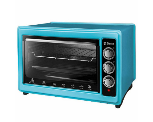 Мини-печь Delta D-0123 голубая