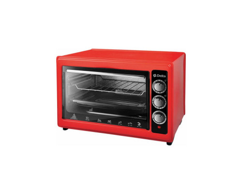 Мини-печь Delta D-0123 красная