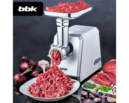 Мясорубка BBK MG2005 белый/серый