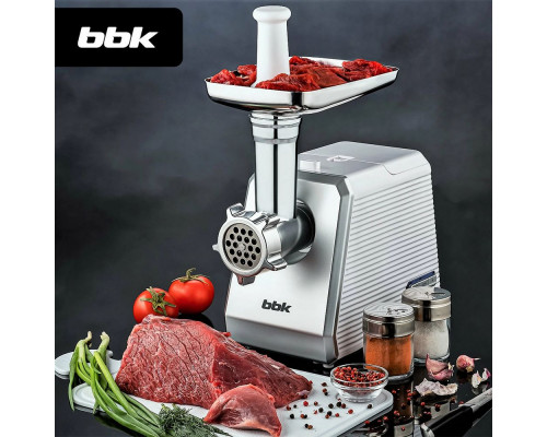 Мясорубка BBK MG2005 белый/серый
