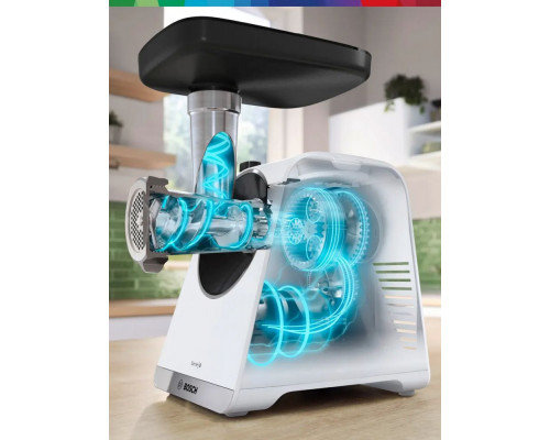 Мясорубка Bosch MFWS609W белый/черный
