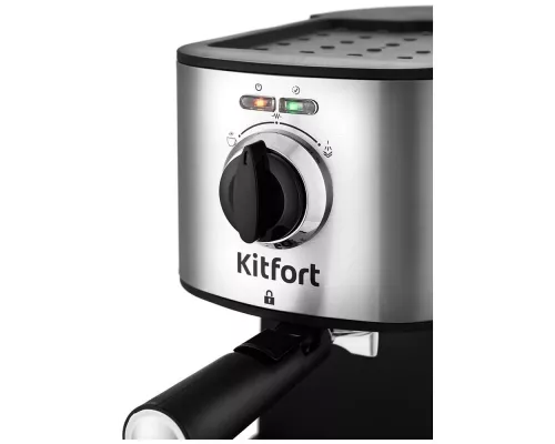 Кофеварка Kitfort KT-753 черный/нержавеющая сталь