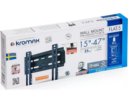 Кронштейн Kromax FLAT-5 черный