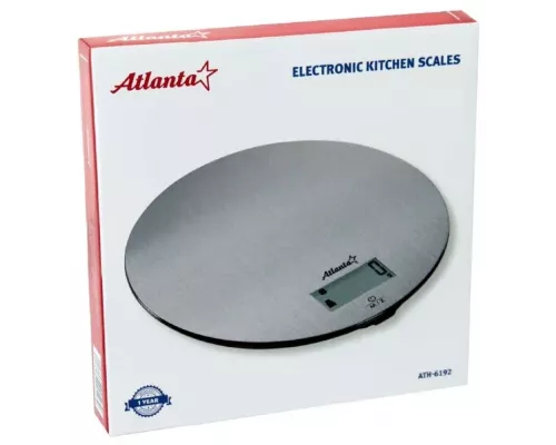 Кухонные весы Atlanta ATH-6192 серебристый