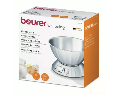 Кухонные весы Beurer KS54 серебристый