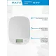 Кухонные весы Maxvi KS101P белый