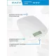 Кухонные весы Maxvi KS101P белый